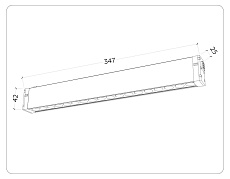 Трековый светодиодный светильник Ambrella Light Track System Magnetic 220V GL1312 2