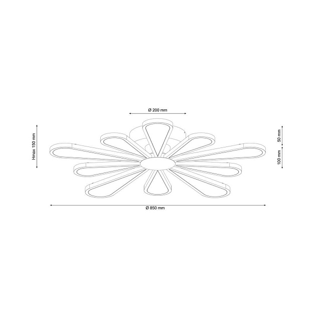 Потолочная люстра Lucia Tucci Miracoli 202.10 LED изображение 2 Потолочная люстра Lucia Tucci Miracoli 202.10 LED Фото № 2