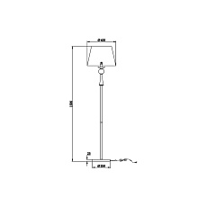 Торшер Vele Luce Percy VL1973F01 3