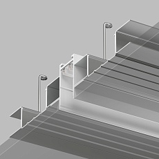 Шинопровод встраиваемый однофазный Denkirs Smart Hide TR2012-WH 3