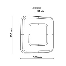 Настенно-потолочный светодиодный светильник Sonex Tan Arti 3047/CL 3
