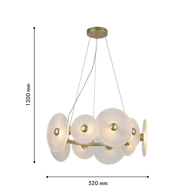 Подвесная светодиодная люстра F-Promo Arctium 4605-8P Фото № 2