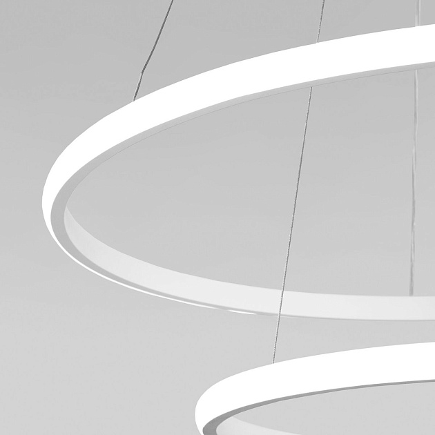 Подвесной светодиодный светильник Eurosvet Collars 90264/2 белый изображение 4 Подвесной светодиодный светильник Eurosvet Collars 90264/2 белый Фото № 4