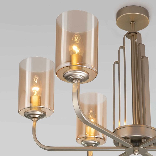 Потолочная люстра Eurosvet Defi 60138/6 перламутровое золото Фото № 2