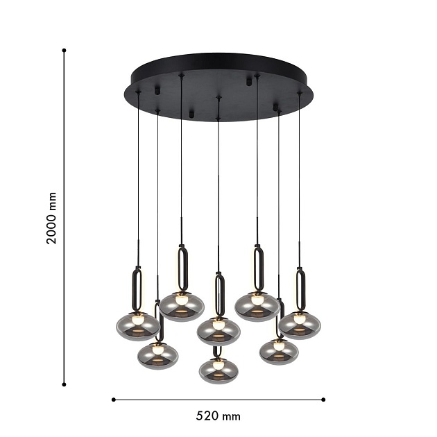 Подвесная светодиодная люстра Favourite Baron 4284-8P Фото № 2