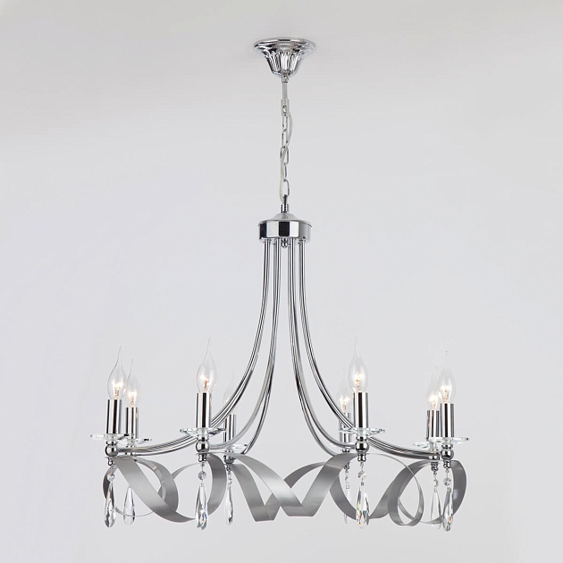 Подвесная люстра Eurosvet 60064/8 хром Фото № 1