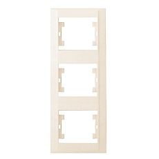 Рамка Makel 3-м Defne вертик. крем. 42010708