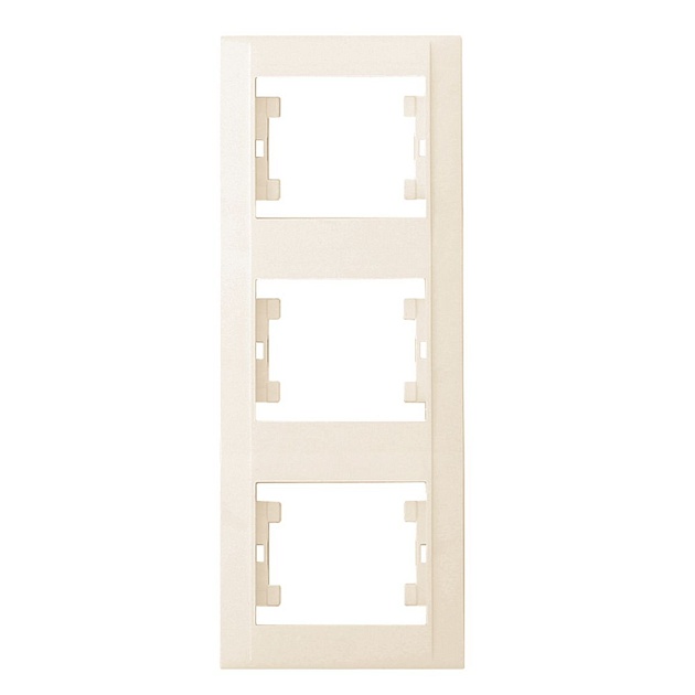 Рамка Makel 3-м Defne вертик. крем. 42010708 изображение 1 Рамка Makel 3-м Defne вертик. крем. 42010708 Фото № 1