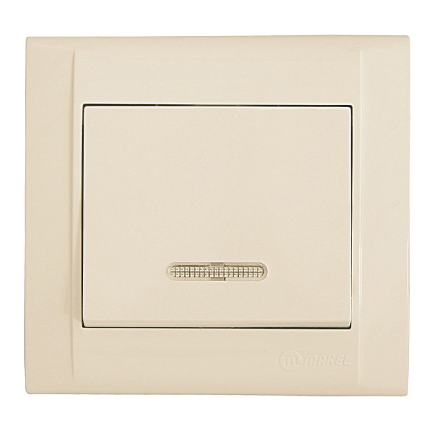 Выключатель проходн. с подсв. Makel Defne 42010025 Фото № 1