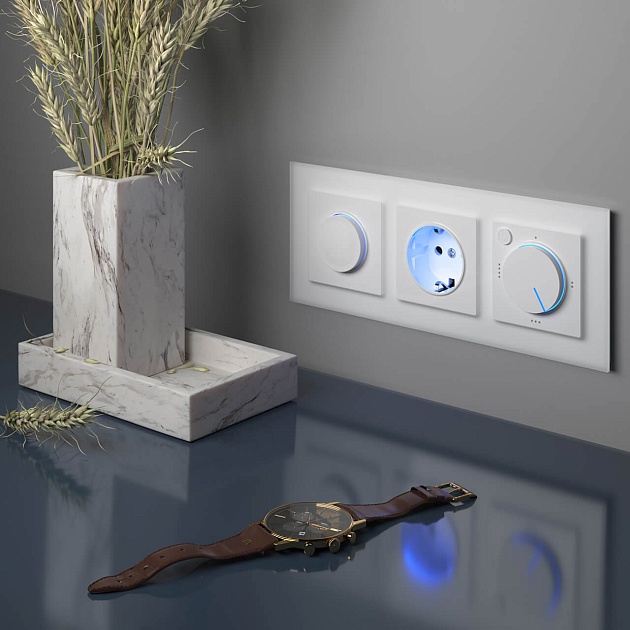 Диммер с подсветкой Werkel белый W1142101 4690389155260 изображение 8 Диммер с подсветкой Werkel белый W1142101 4690389155260 Фото № 8