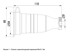 Розетка переносная 2P+PE IEK Omega с крышкой черная PKR21-016-2-K02 1