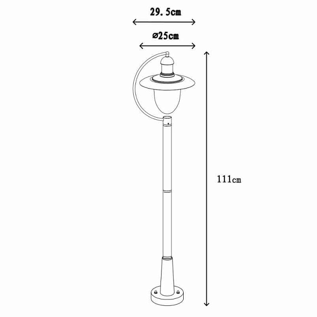 Уличный светильник Lucide Aruba 11873/01/30 изображение 2 Уличный светильник Lucide Aruba 11873/01/30 Фото № 2