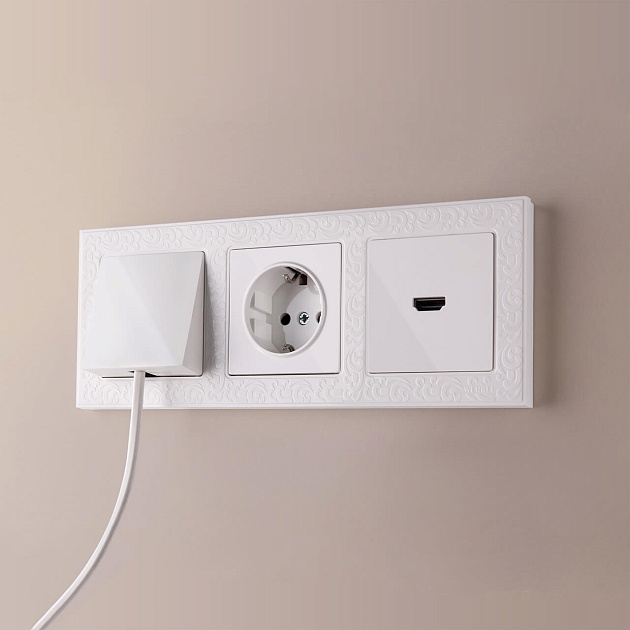 Вывод кабеля Werkel белый W1150201 4690389155277 изображение 3 Вывод кабеля Werkel белый W1150201 4690389155277 Фото № 3