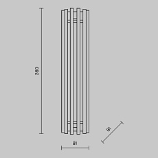 Настенный светильник Maytoni Sonata MOD410WL-L12BS3K 1