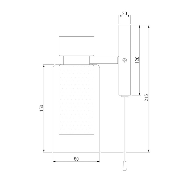 Бра Eurosvet Amado 70115/1 белый Фото № 3