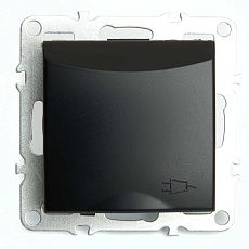 Розетка 2P+PE Stekker Эрна с крышкой черный PST16-9112-03 49156 4