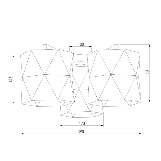 Потолочная люстра TK Lighting 1042 Siro Black Gold Фото № 2