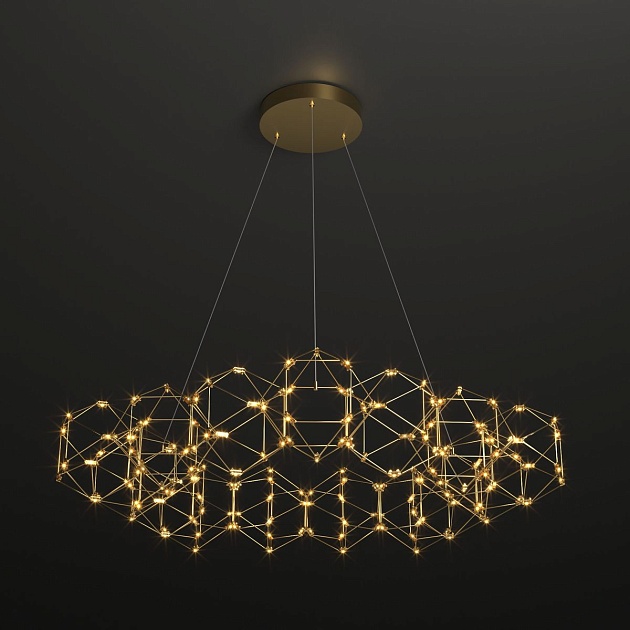 Подвесной светодиодный светильник Eurosvet Uma 90169/15 медь Фото № 3