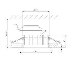 Встраиваемый светодиодный светильник Elektrostandard Combi 25067/LED a069005 1