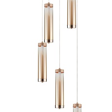 Подвесная светодиодная люстра Indigo Rilucente 11061/5P Gold V000151L 1