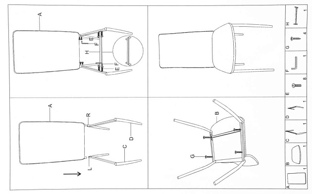 Кухонный стул Woodville Tod 11615 Фото № 2