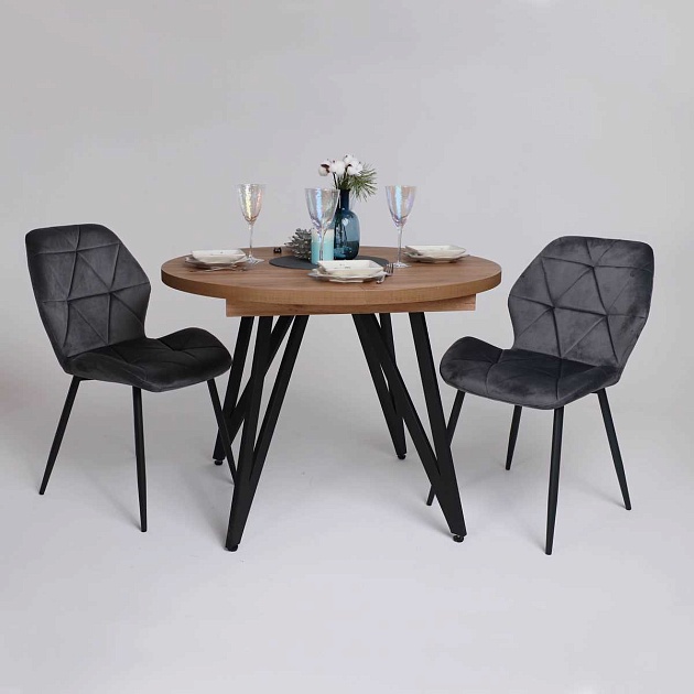 Кухонный стул AksHome Congo темно-серый, велюр 90024 Фото № 3