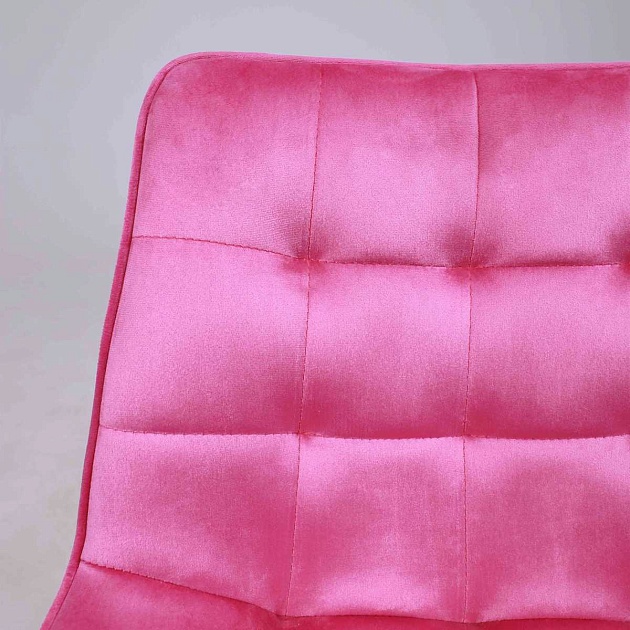 Поворотное кресло AksHome Carolyn велюр, фуксия 91956 Фото № 11