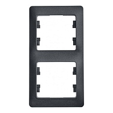 Рамка 2-постовая Systeme Electric Glossa антрацит GSL000706