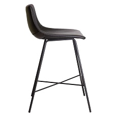 Барный стул AksHome Mexico черный + черная нить, экокожа 63663 4