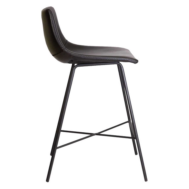 Барный стул AksHome Mexico черный + черная нить, экокожа 63663 Фото № 5