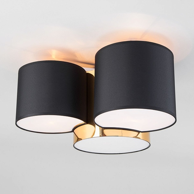 Потолочный светильник TK Lighting 3445 Mona Black/Gold Фото № 1