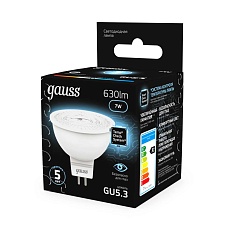 Лампа светодиодная Gauss GU5.3 7W 4100K матовая 101505207 2