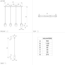 Подвесной светильник Eglo Ayles 43748 1