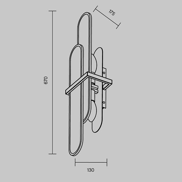 Бра Maytoni Marmo MOD099WL-02G1 Фото № 5