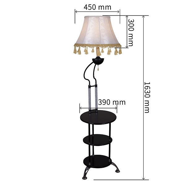 Торшер Reluce 01757-0.6-01 BK Фото № 2