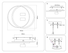 Потолочная светодиодная люстра Ambrella light Comfort LineTech FL51391 4