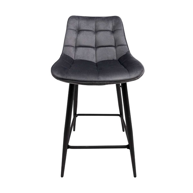 Полубарный стул AksHome Linx темно-серый, велюр 86206 Фото № 11