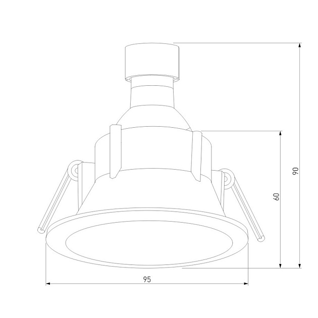 Встраиваемый светильник Elektrostandard 25059/01 a069720 Фото № 2