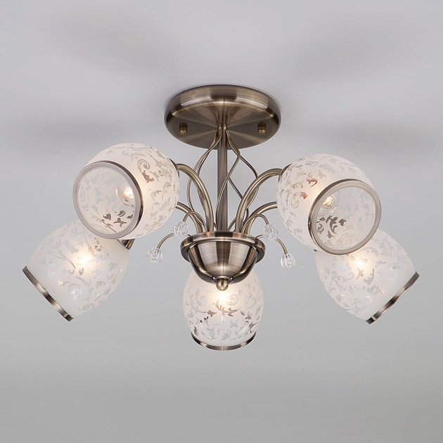 Подвесная люстра Eurosvet 30026/5 античная бронза Фото № 1