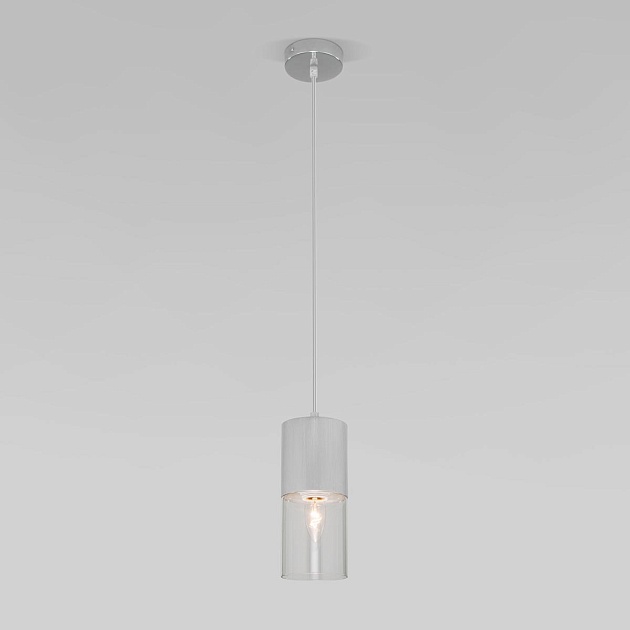 Подвесной светильник Eurosvet Hosk 50233/1 серебро изображение 1 Подвесной светильник Eurosvet Hosk 50233/1 серебро Фото № 1