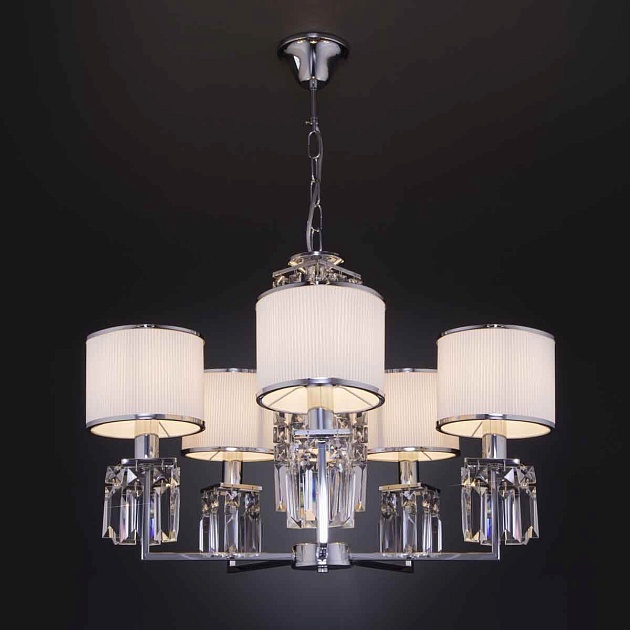 Подвесная люстра Eurosvet Zaffiro 10099/5 хром изображение 5 Подвесная люстра Eurosvet Zaffiro 10099/5 хром Фото № 5