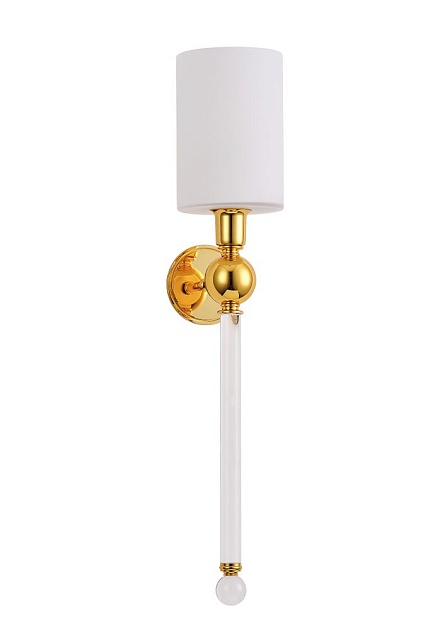Бра Crystal Lux Mirabella AP1 Gold/White Фото № 7