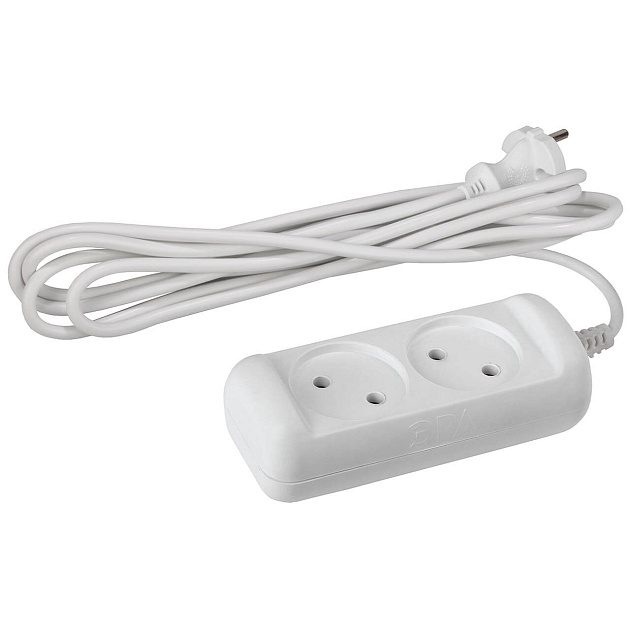 Удлинитель ЭРА U-2-3m-2x1 Б0028360 Фото № 1