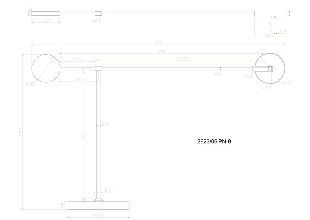 Торшер Divinare Malcone 2623/06 PN-9 изображение 2 Торшер Divinare Malcone 2623/06 PN-9 Фото № 2