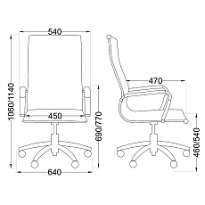 Офисное кресло AksHome Elegance чёрный, экокожа 65434 1