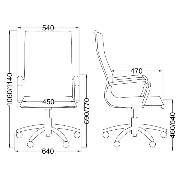 Офисное кресло AksHome Elegance чёрный, экокожа 65434 Фото № 2
