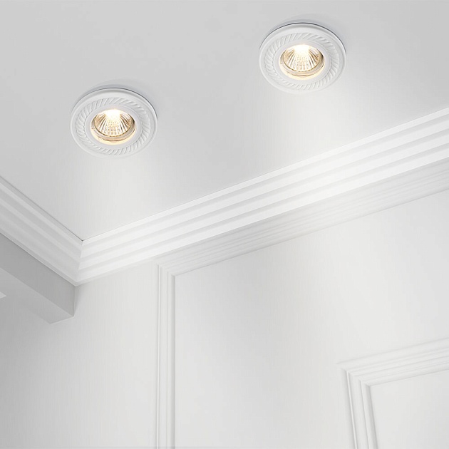 Встраиваемый светильник Maytoni Gyps DL283-1-01-W изображение 2 Встраиваемый светильник Maytoni Gyps DL283-1-01-W Фото № 2