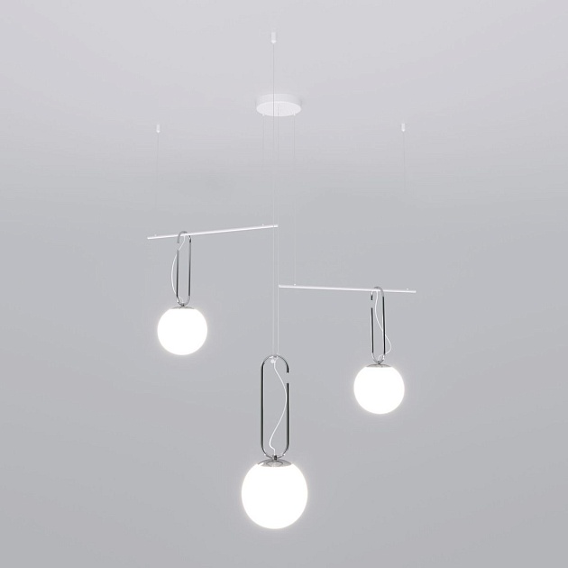 Подвесная люстра Eurosvet Riche 70143/3 белый изображение 1 Подвесная люстра Eurosvet Riche 70143/3 белый Фото № 1