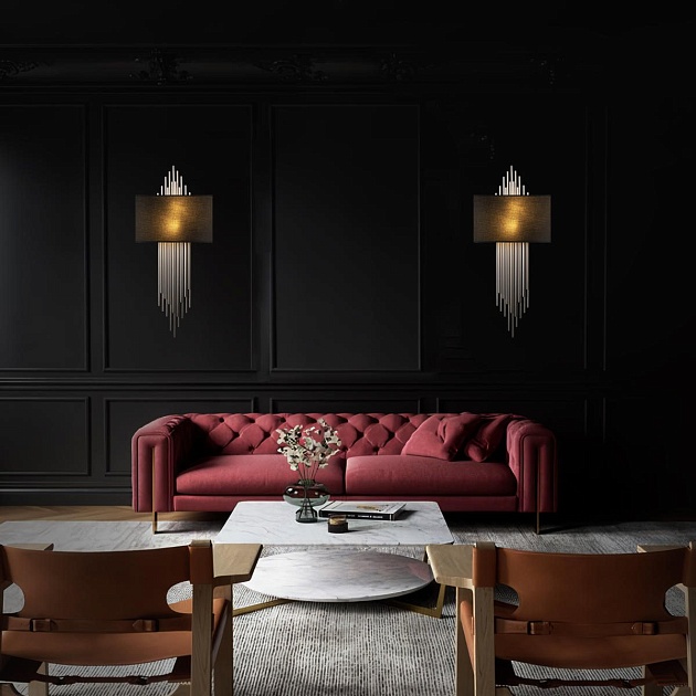 Настенный светильник Loft IT Elegio 10107 Silver black изображение 5 Настенный светильник Loft IT Elegio 10107 Silver black Фото № 5