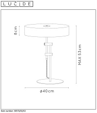 Настольная лампа Lucide Giada 30570/02/02 5